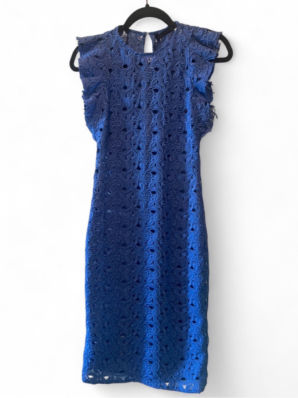 *BRAND NEW* ZARA Guipure Lace Embroider Crochet Midi Dress (w/o any slip dress)